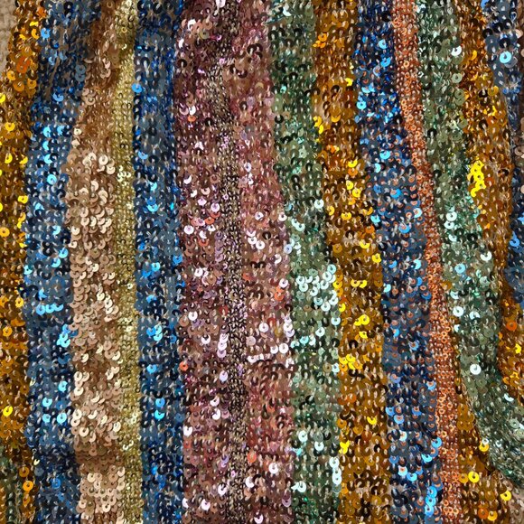 NWT Endless Rose Striped Sequin Romper XS - Picture 13 of 16